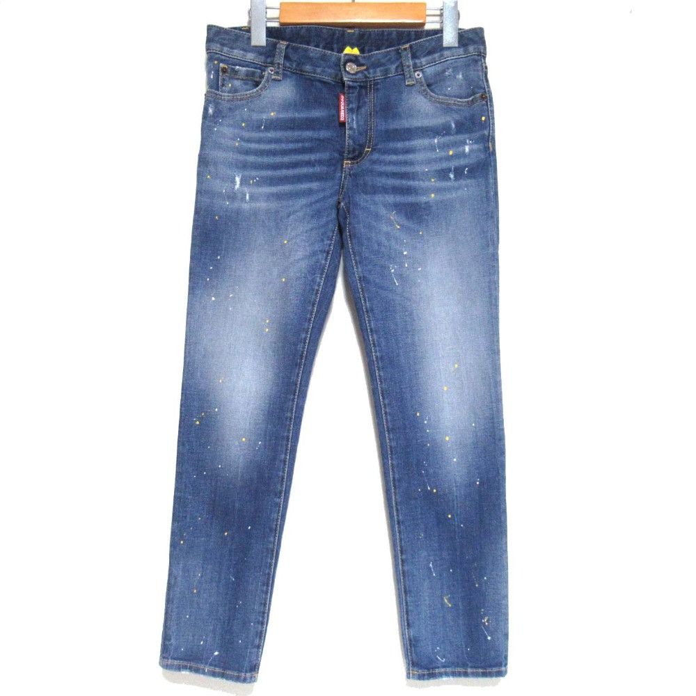Dsquared2 Dsquared2 DSQUARED2 Cropped Twiggy Jean Denim Pants Textile Jeans S75LB0751 DUTY FREE for USA Size ONE SIZE - 1 Thumbnail