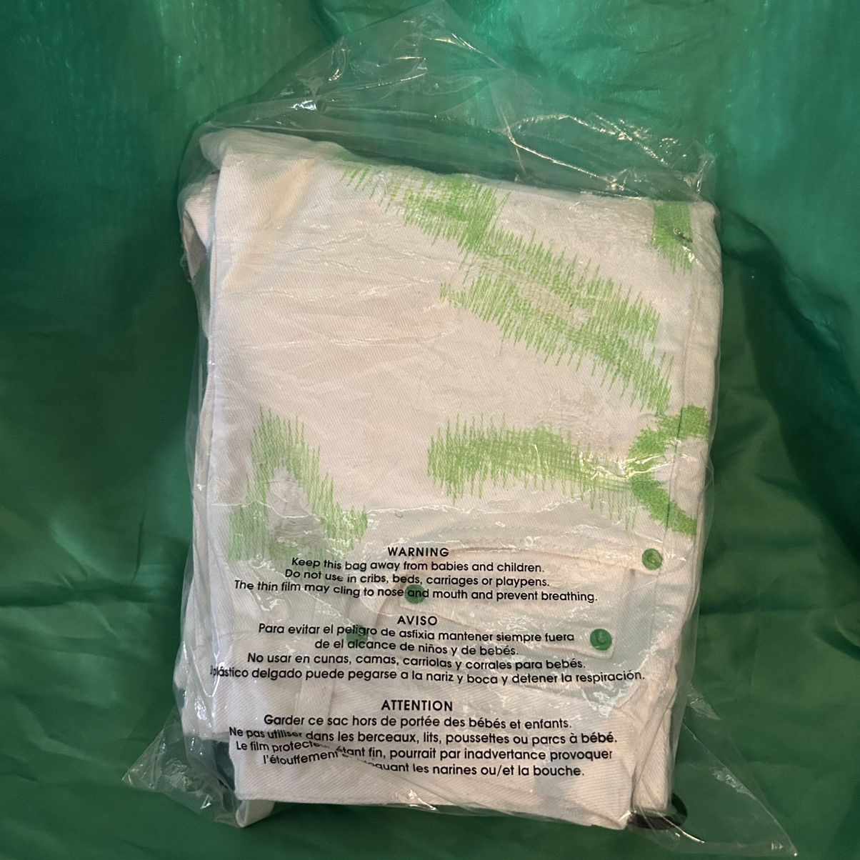 Endless Endless DENIM WHITE/GREEN Size US 28 / EU 44 - 5 Thumbnail