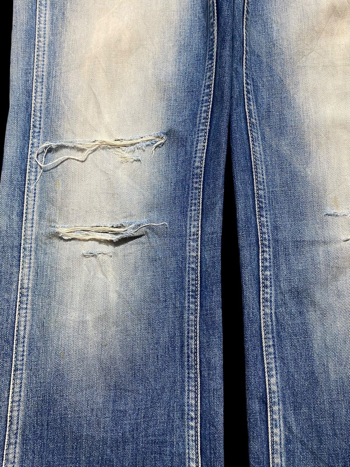 Hysteric Glamour Vintage Pepe Fade Wash Little Bootcut Style Distressed Jeans Size US 29 - 7 Thumbnail