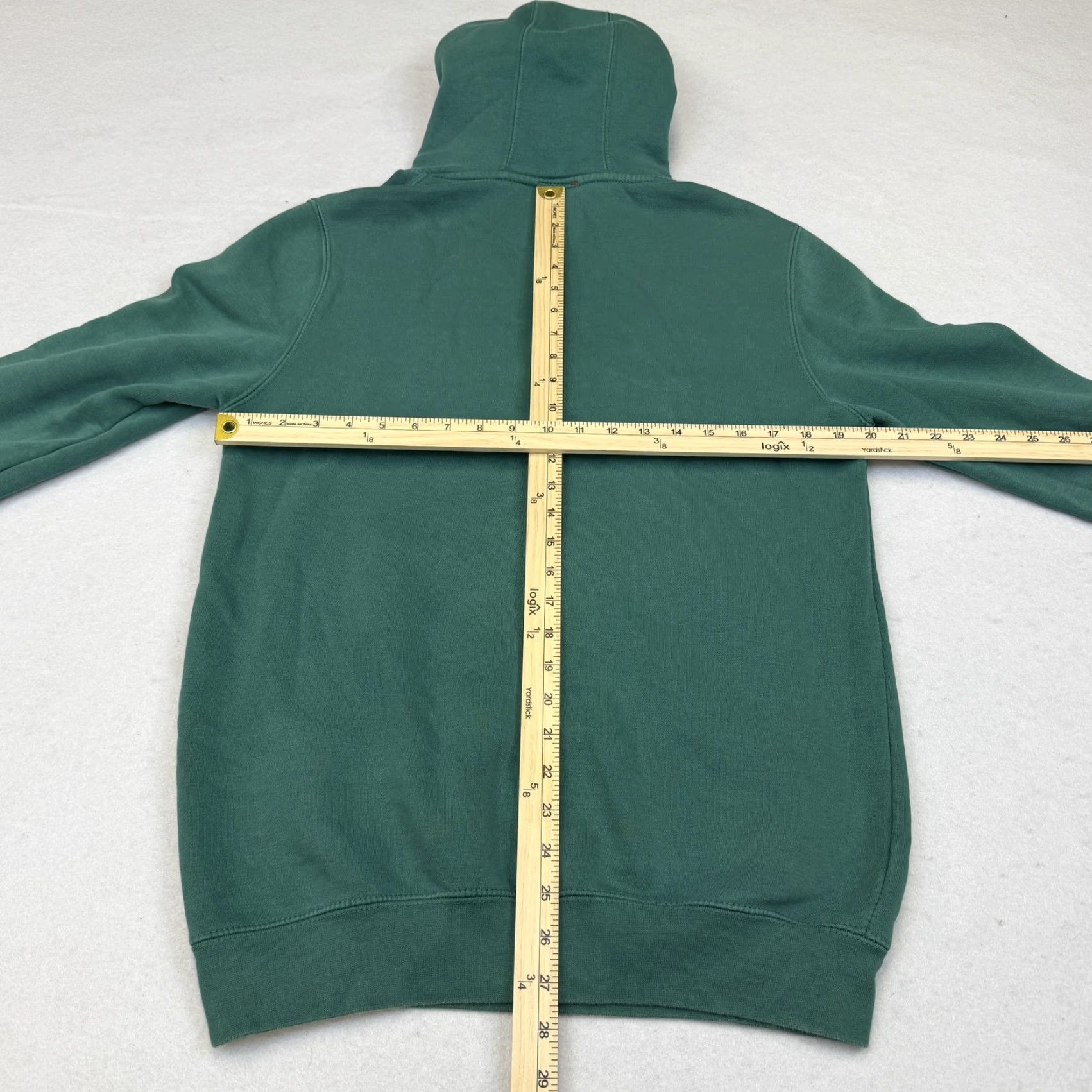 Logo 7 NELK BOYS Hoodie Mens S Green Monogram Embroidered Pullover Fleece Logo Size US S / EU 44-46 / 1 - 6 Thumbnail