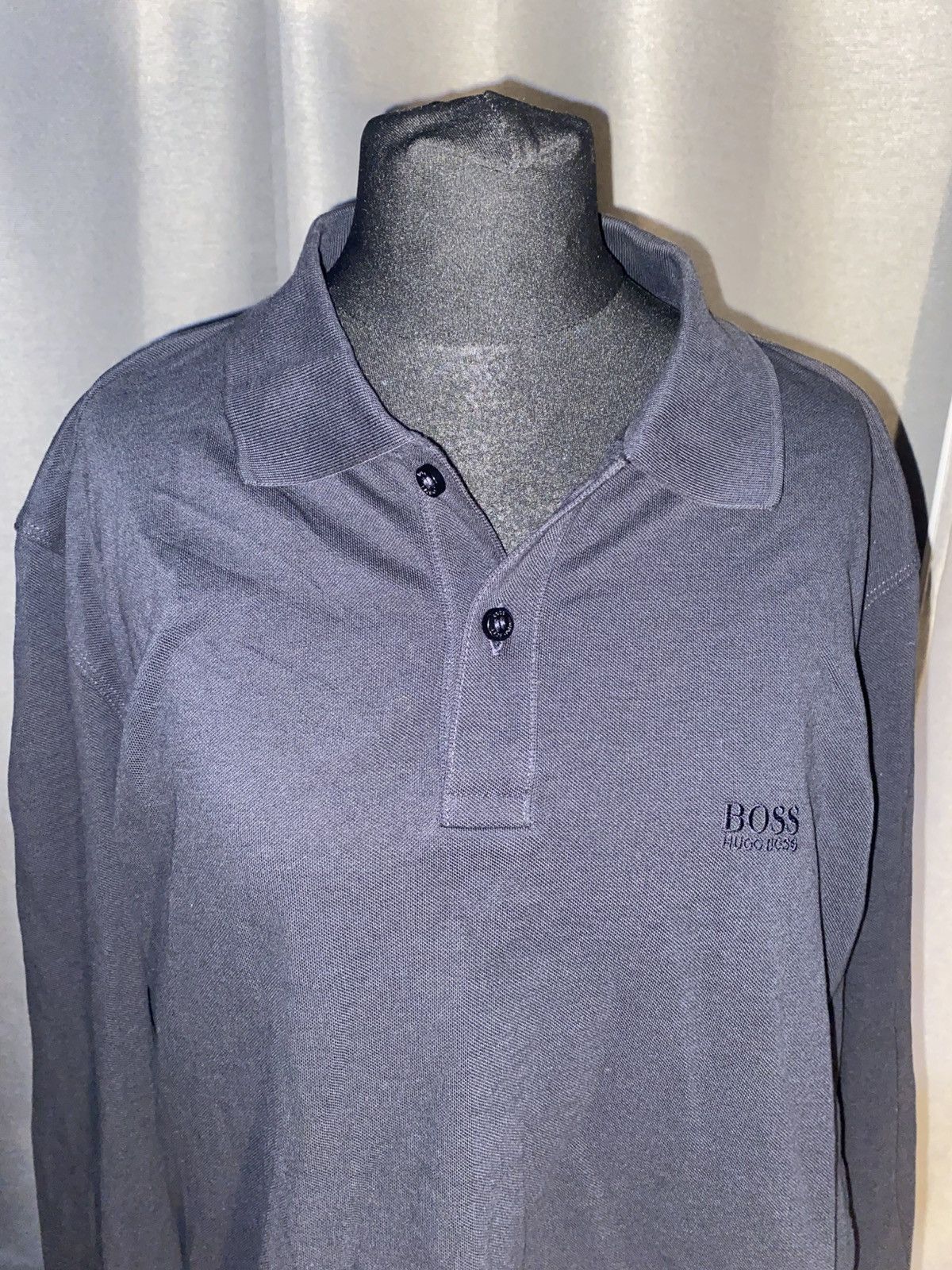Hugo × Hugo Boss Hugo Boss - Long Sleeved Polo Shirt - Black - Large Size US L / EU 52-54 / 3 - 1 Thumbnail