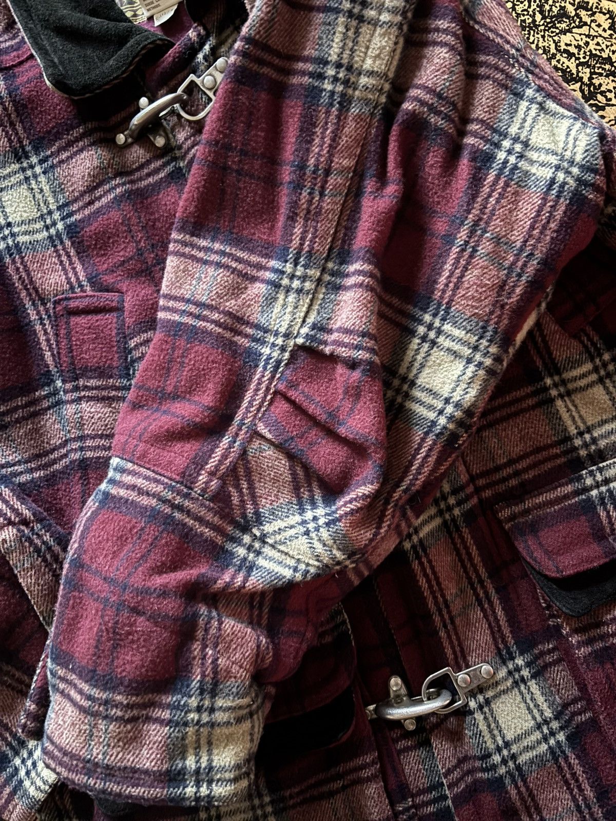 Polo Ralph Lauren Vintage Cotler Plaid Metal Fireman Toggle/Clasp Heavy Jacket Size US M / EU 48-50 / 2 - 6 Thumbnail