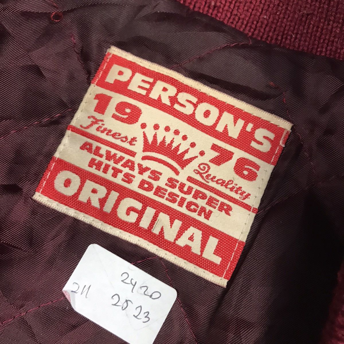 PERSON'S × Vintage PERSON’S VARSITY SNAP BUTTON JACKET Size US M / EU 48-50 / 2 - 8 Thumbnail