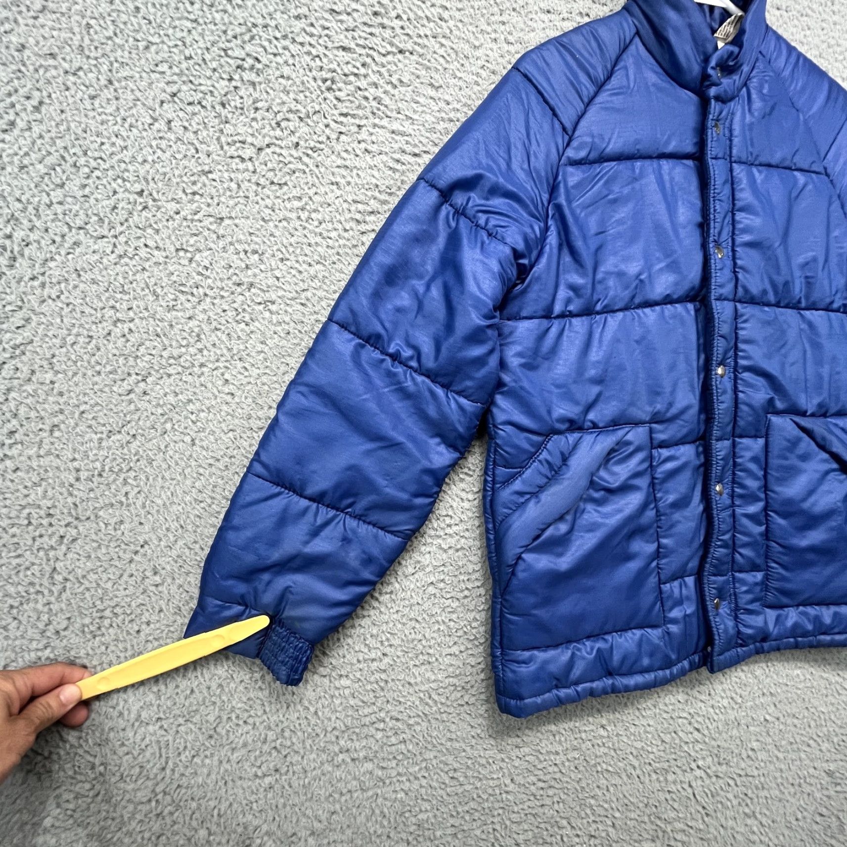 Vintage VINTAGE Kmart Puffer Jacket Mens Large Blue Water Repellent Quilted Nylon 90s Size US L / EU 52-54 / 3 - 4 Thumbnail