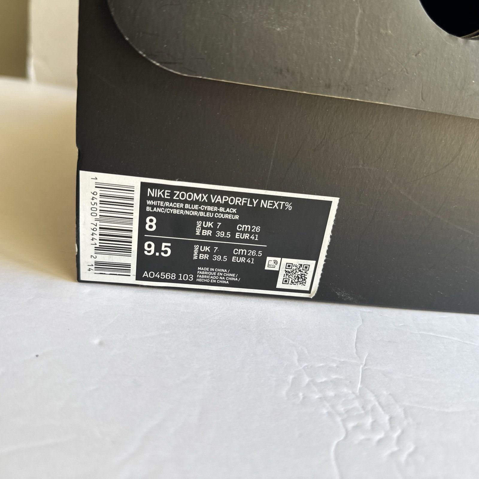 Nike Nike VaporFly White Blue ZoomX Next Mens Size 8 Box Included Size US 8 / EU 41 - 2 Thumbnail