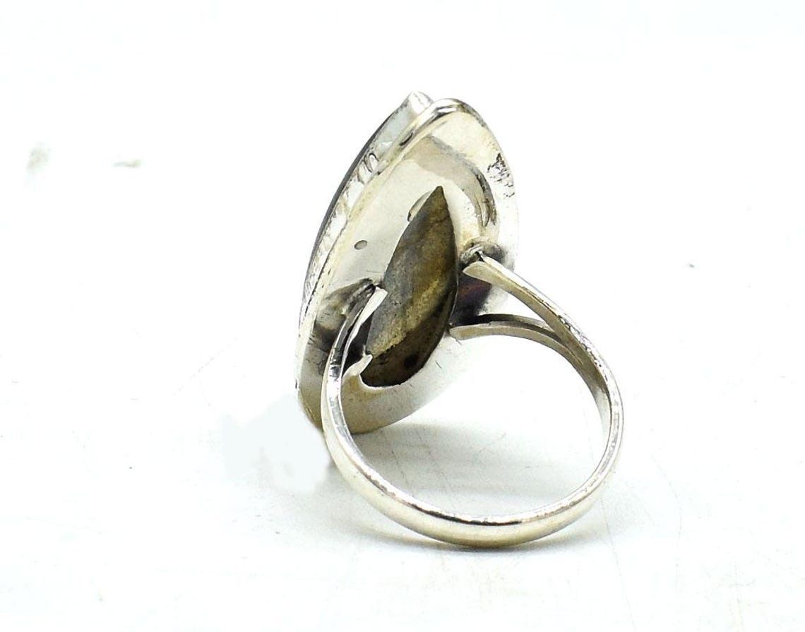 Handmade Pear Labradorite 925 Sterling Silver Boho Bridal Ring Size ONE SIZE - 5 Thumbnail