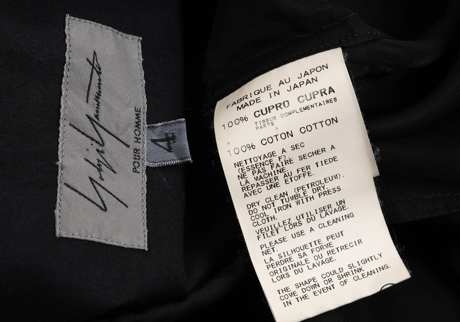 Yohji Yamamoto Yohji Yamamoto Cotton Back Button Shirt Black 4 Size US XL / EU 56 / 4 - 18 Thumbnail