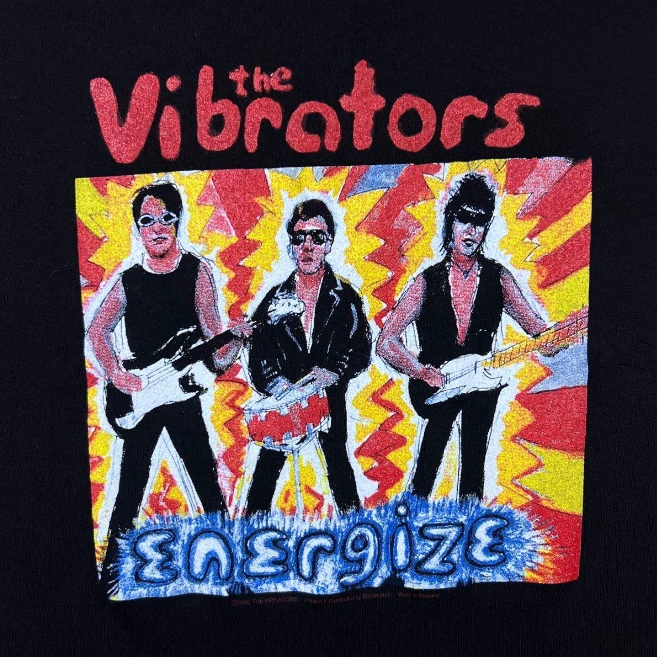 Vintage VINTAGE Fiend The Vibrators Energize Graphic Punk Rock Band T-Shirt Women’s L Black Shirt Womens 2002 Energize Spellout Back Neck Graphic Size L / US 10 / IT 46 - 3 Thumbnail