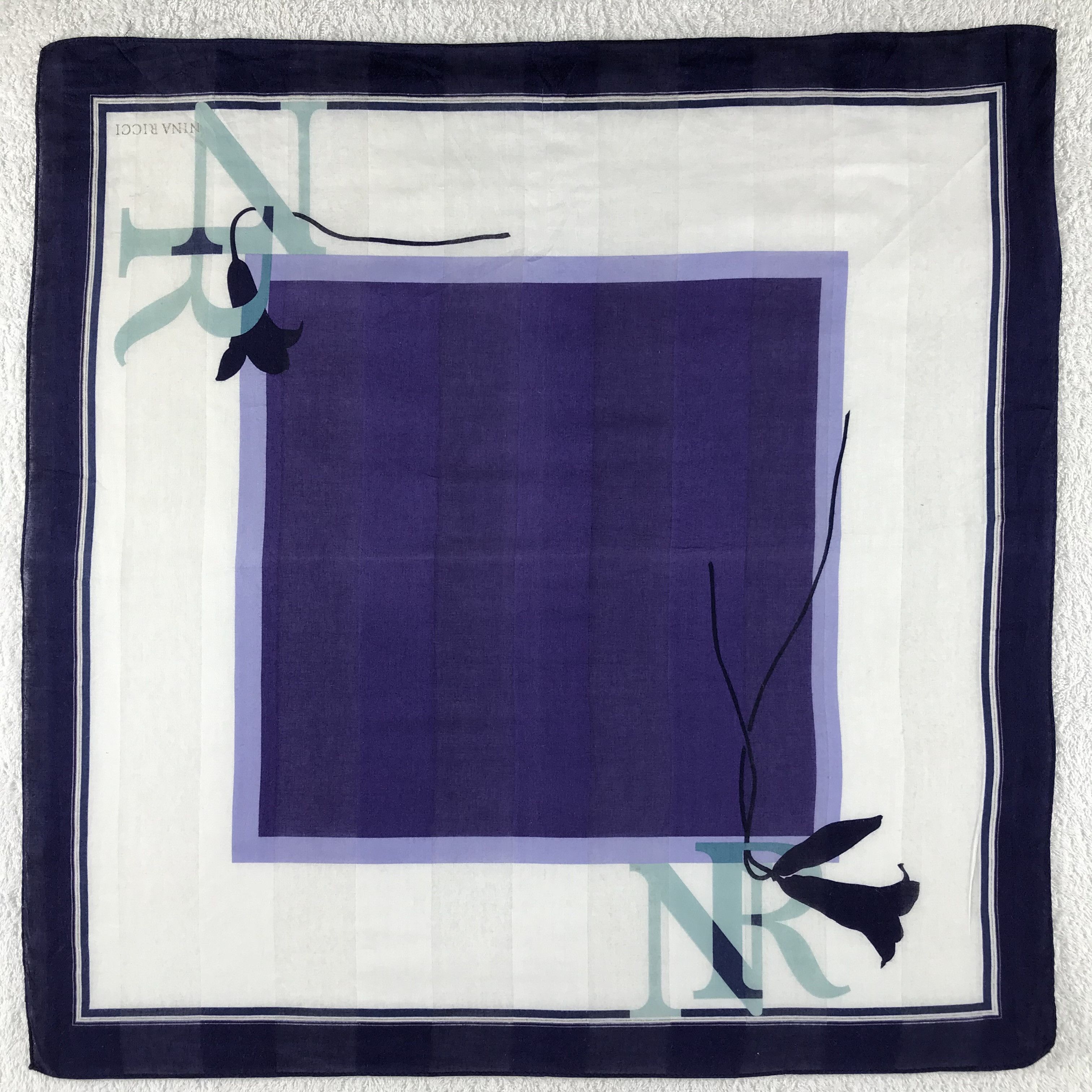 Nina Ricci × Vintage Nina Ricci Bandana / Handkerchief / Neckerchief - S153 Size ONE SIZE - 1 Thumbnail