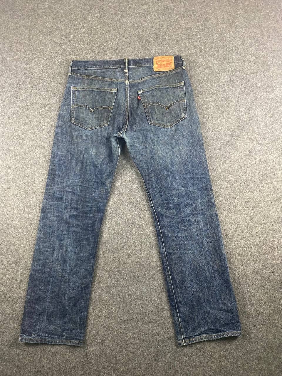 Levi's vintage levis 501 distressed denim nice design Size US 36 / EU 52 - 1 Thumbnail