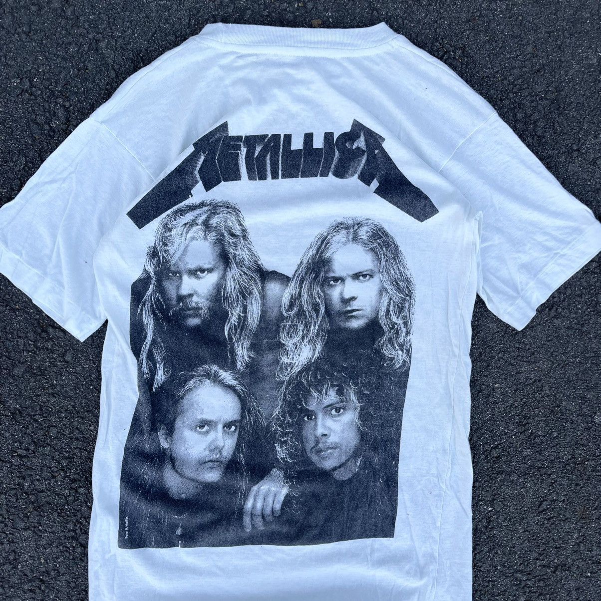 Band Tees × Metallica × Vintage VINTAGE 80s/90s METALLICA TOUR BAND TEE ROSS HALFIN Size US L / EU 52-54 / 3 - 2 Thumbnail