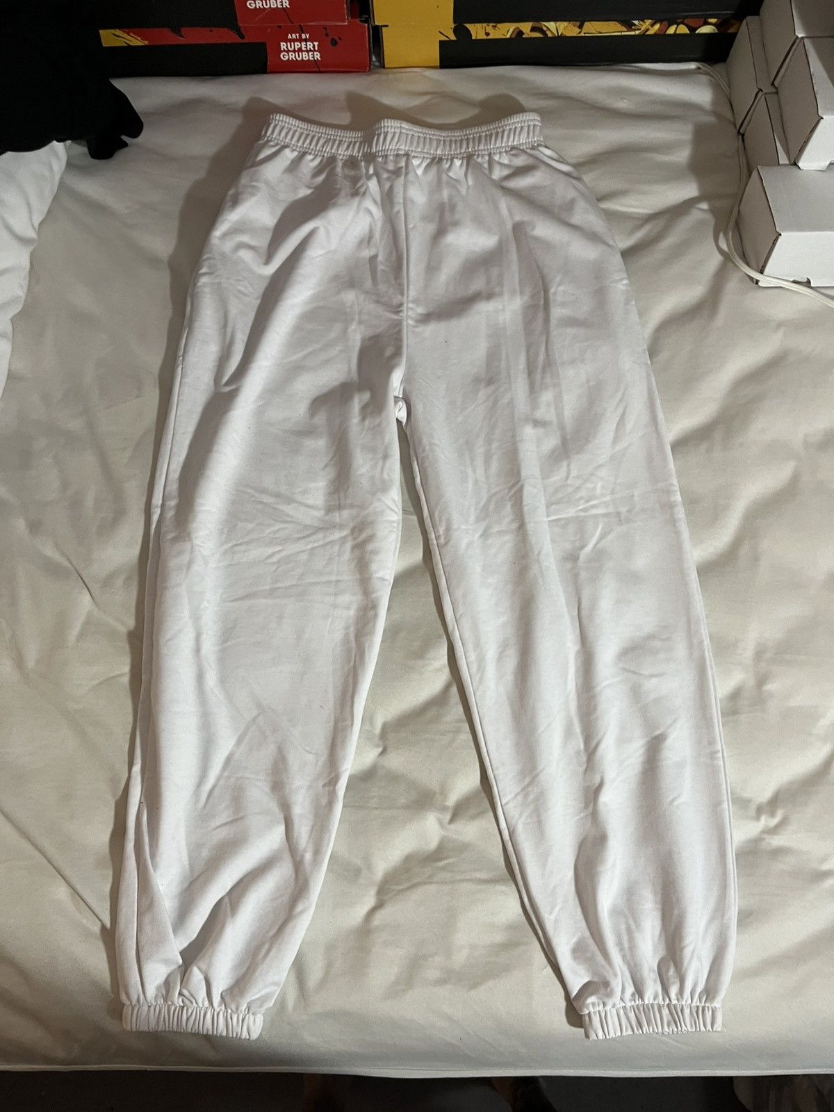 Other White sweatpants blank Size US 30 / EU 46 - 4 Thumbnail