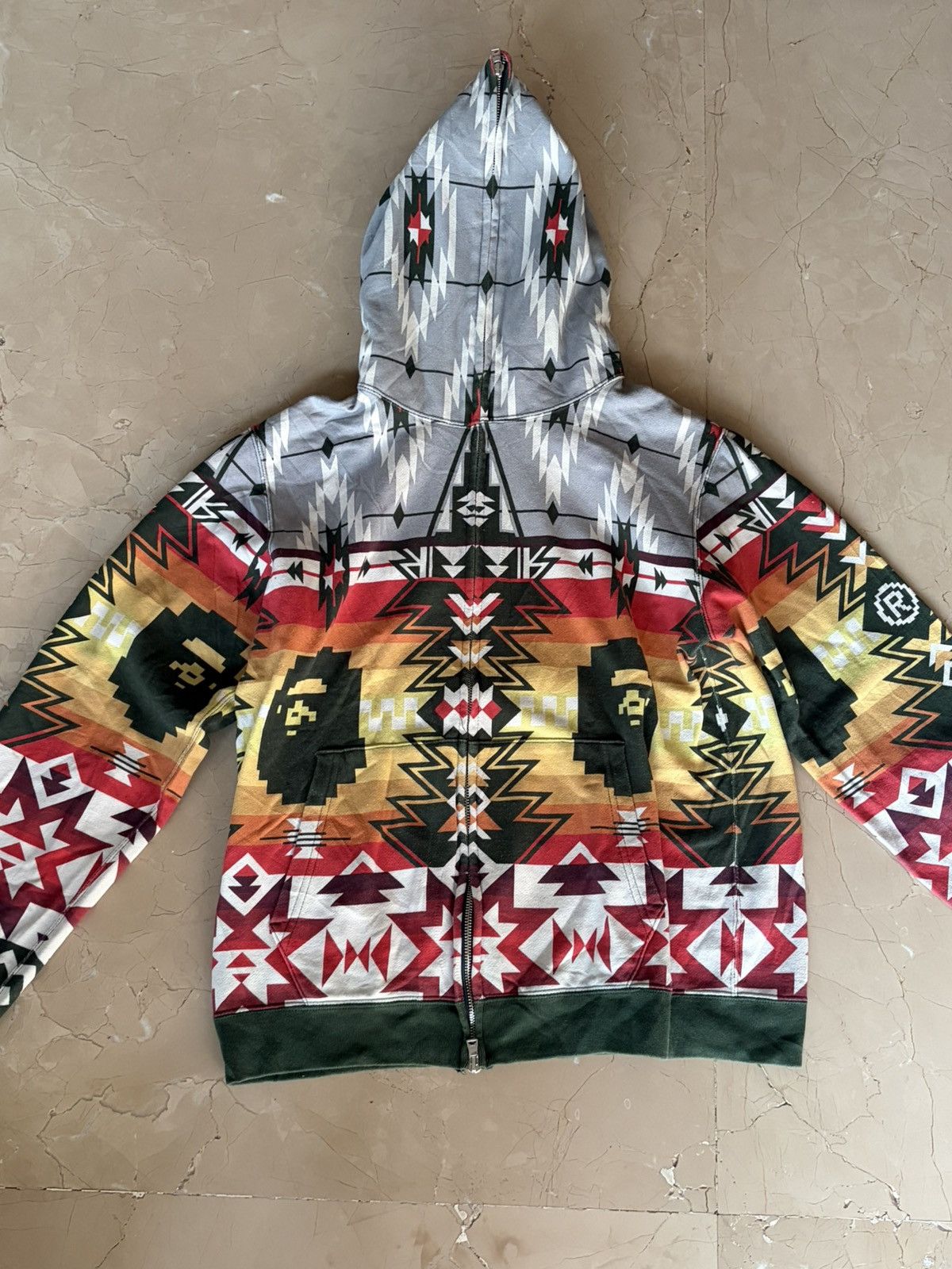 Bape Bape tribal ape full zip hoodie NIGO ERA (FREE SHIPPING) Size US L / EU 52-54 / 3 - 1 Thumbnail