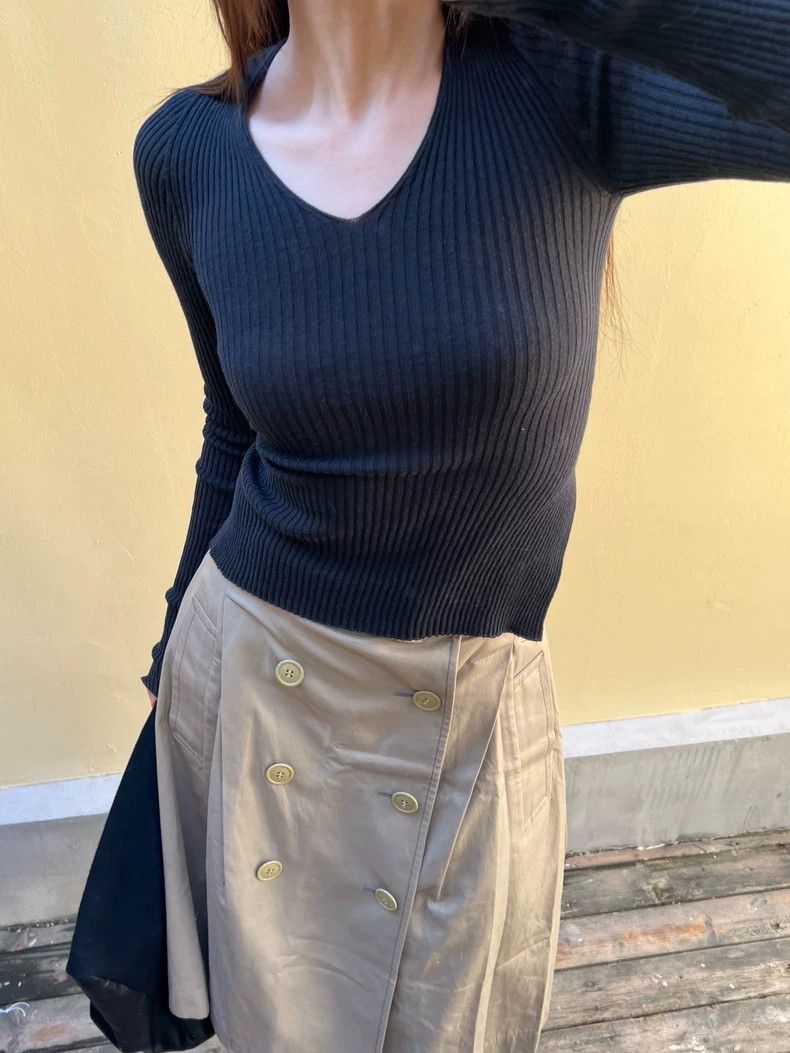Maison Margiela Maison Margiela Super backless, thin knit sweater Size XS / US 0-2 / IT 36-38 - 4 Thumbnail