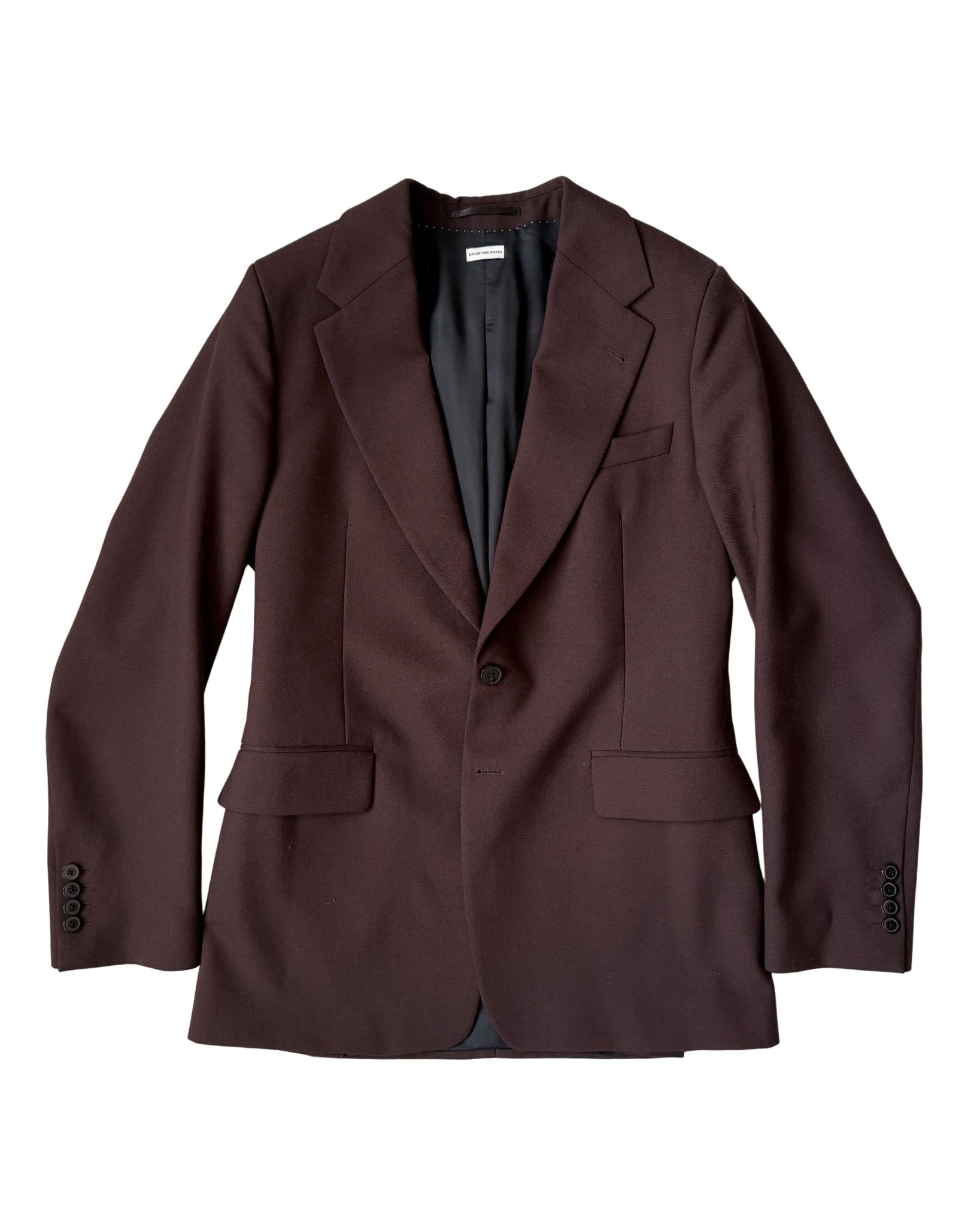 Dries Van Noten Dries van Noten Wine Red Suit Size 48R - 1 Thumbnail