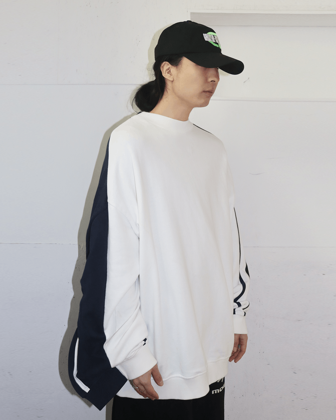 Y/Project Y/Project AW18 Double Layer Sweatshir Navy & White Size US S / EU 44-46 / 1 - 3 Thumbnail