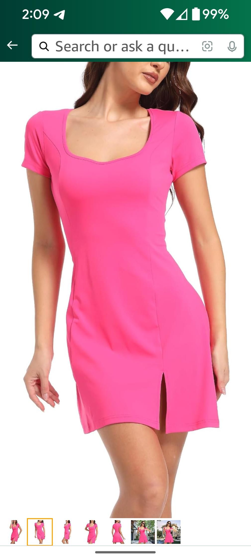 NBDN Nobrandedon Size XL Women's Sexy Square Neck Bodice Dress Loose A Line Size XL / US 12-14 / IT 48-50 - 2 Thumbnail