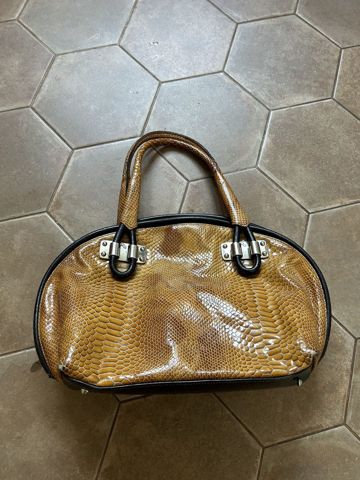 Japanese Brand VINTAGE AVANT-GARDE BAG LEATHER PYTHON ALIGATOR Size ONE SIZE - 1 Thumbnail