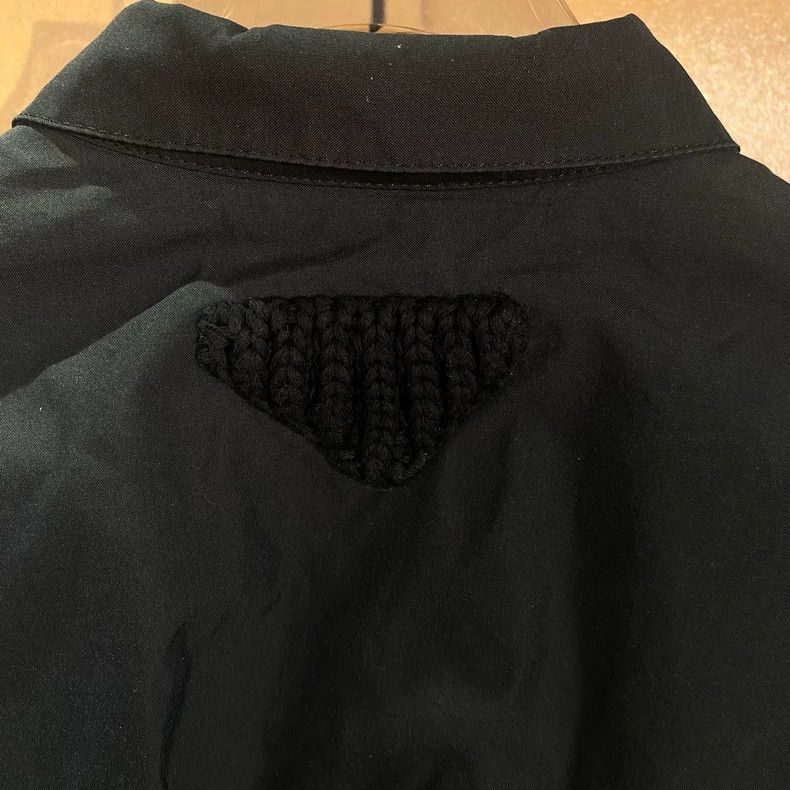 Prada Prada Size 36 23ss new black back triangle pilot jacket 25 Size US XXS / EU 40 - 3 Thumbnail