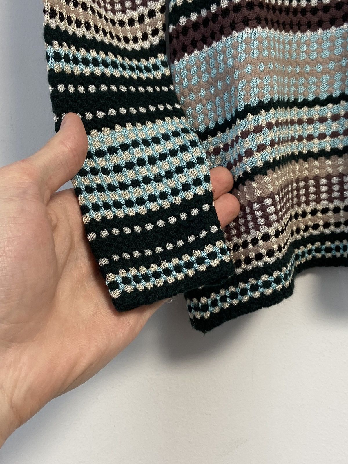 Missoni MISSONI Textured Thin Knit Pullover Sweater Top Size 40 Size M / US 6-8 / IT 42-44 - 8 Thumbnail