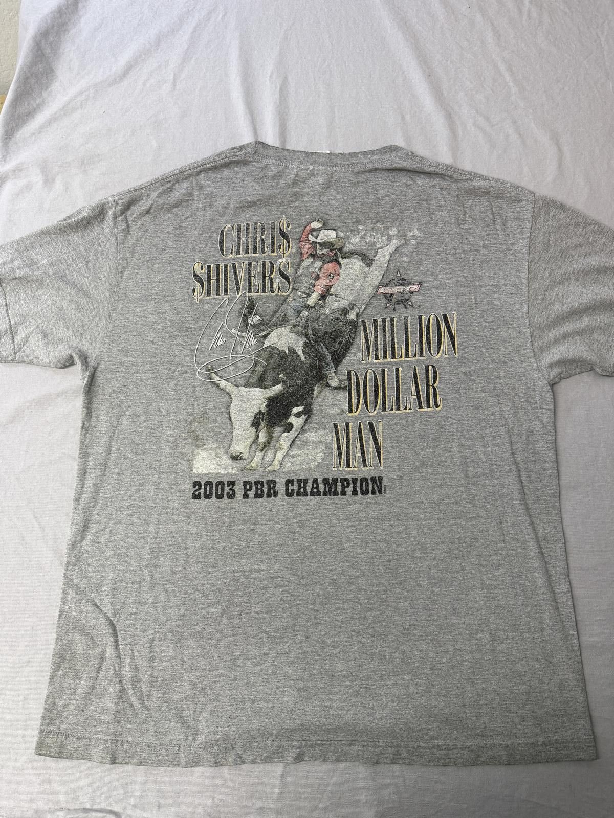 Wrangler PBR Wrangler Roder T-shirt Chris Shivers 2003 PBR Champ XL Size US XXL / EU 58 / 5 - 1 Thumbnail