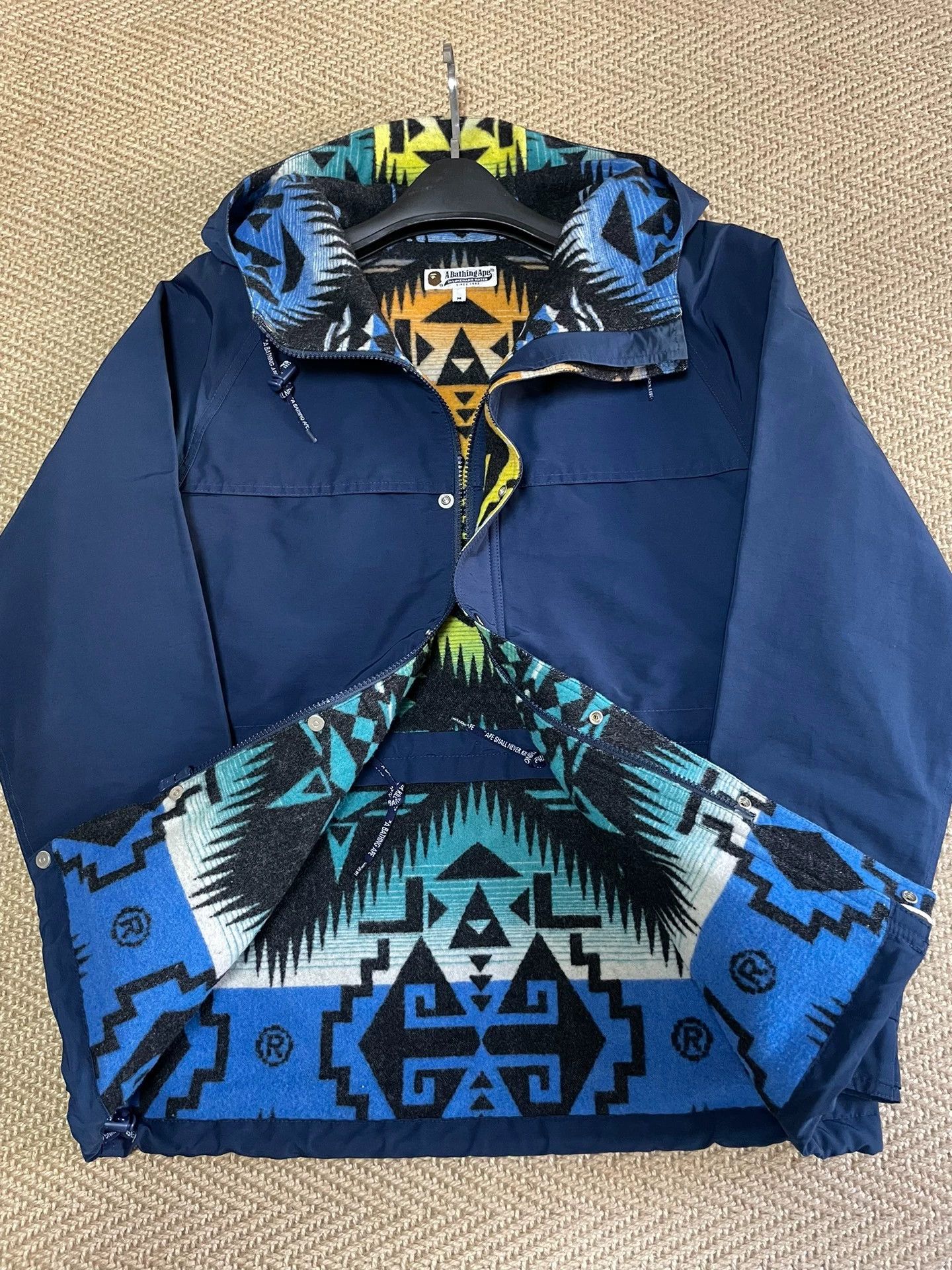 Bape BAPE NIGO Ethnic Wool-Lined Thick Jacket M NM Size US M / EU 48-50 / 2 - 8 Thumbnail