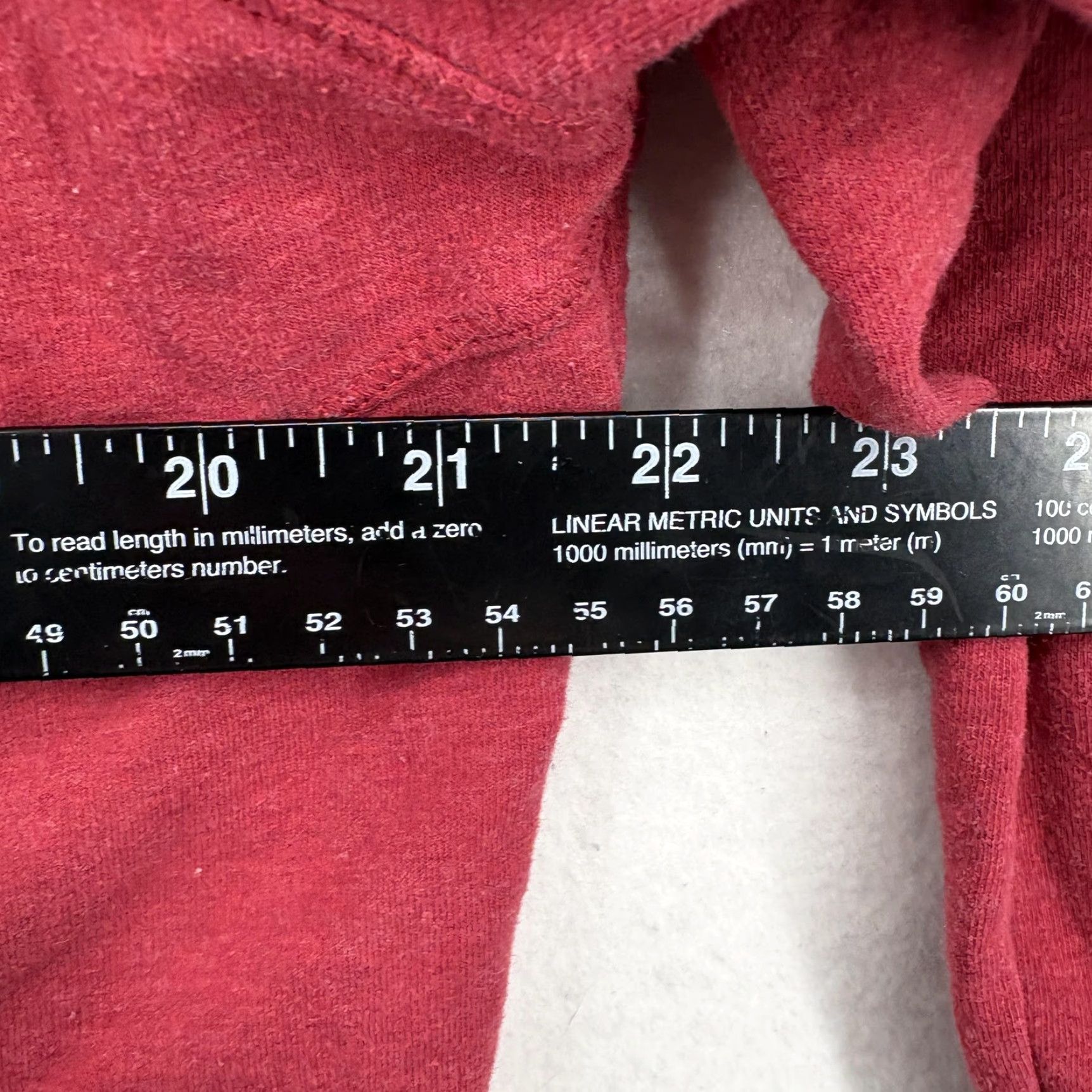 Vintage L.L.Bean Cozy Pullover Womens XL Red Cowl Neck Kangaroo Pocket Stretch Sweatshirt Casual Knit Size XL / US 12-14 / IT 48-50 - 6 Thumbnail