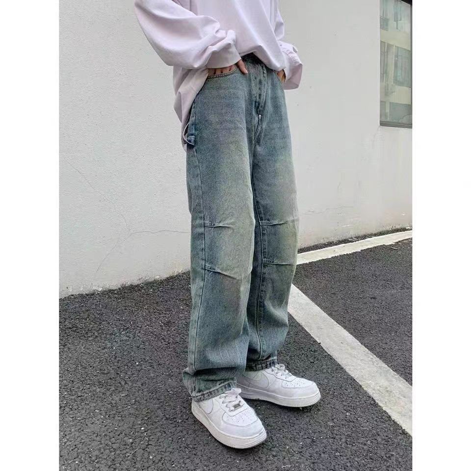 Designer × Jean × Vintage Street Hip Hop Wide Leg Baggy Jeans Size US 34 / EU 50 - 3 Thumbnail