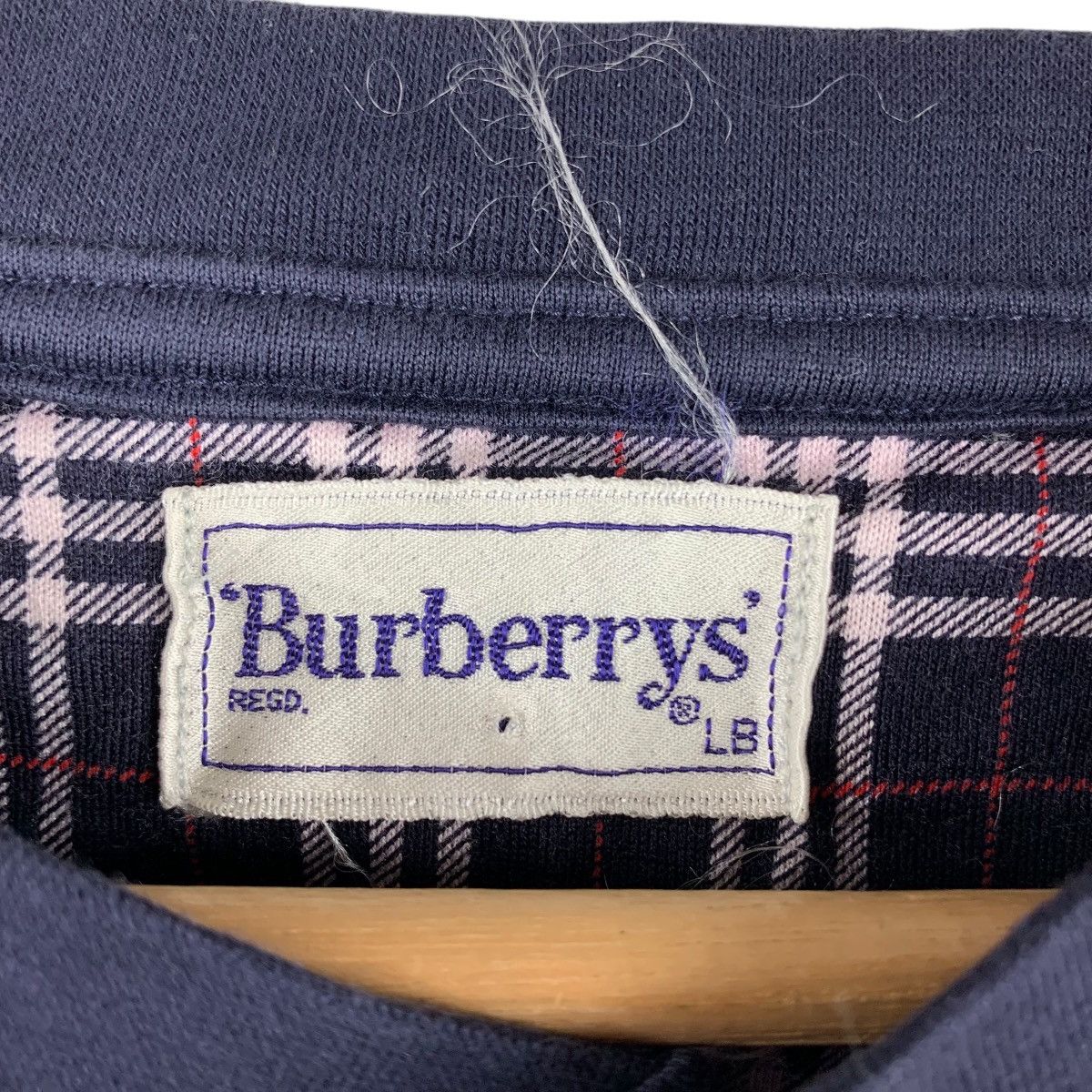Burberry Vintage Burberrys of London Plaid Henley Sweatshirt Size US L / EU 52-54 / 3 - 3 Thumbnail