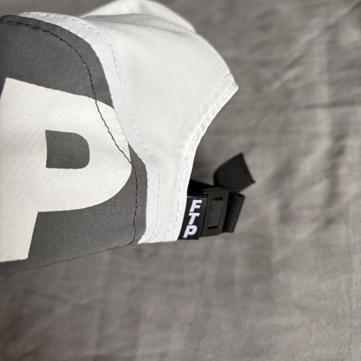 Fuck The Population FTP Distress Upside Down American Flag Camp Hat White Size ONE SIZE - 4 Thumbnail