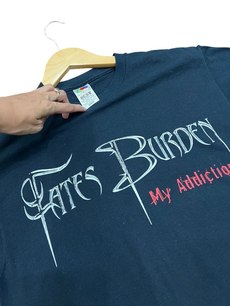 Band Tees Vintage Y2K Fates Burden My Addiction Metal Band Shirt Size US M / EU 48-50 / 2 - 3 Thumbnail