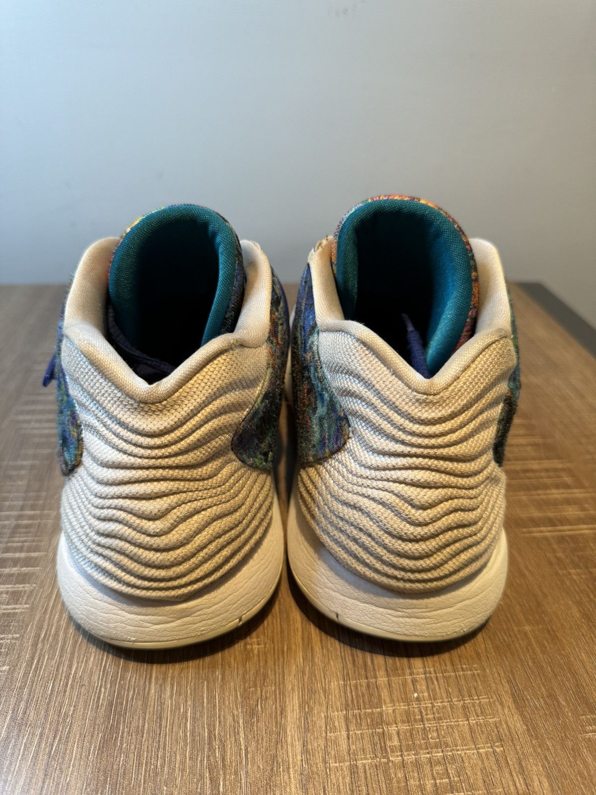 Nike Nike KD 14 Psychedelic Basketball Shoes Blue Mens Size 13 Size US 13 / EU 46 - 4 Thumbnail