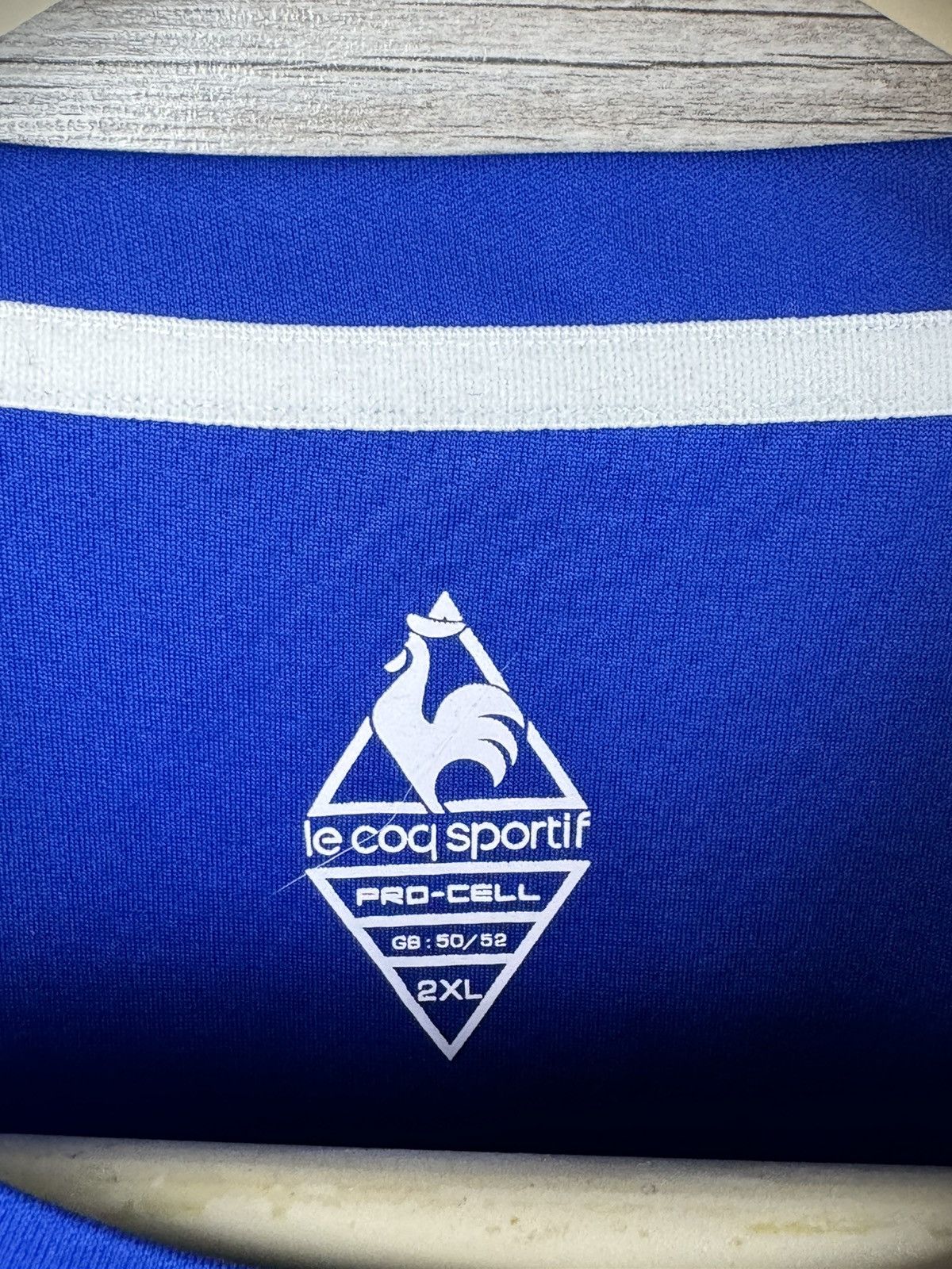 Le Coq Sportif le coq sportif Everton T- Shirt soccer jersey Football Size US XXL / EU 58 / 5 - 6 Thumbnail