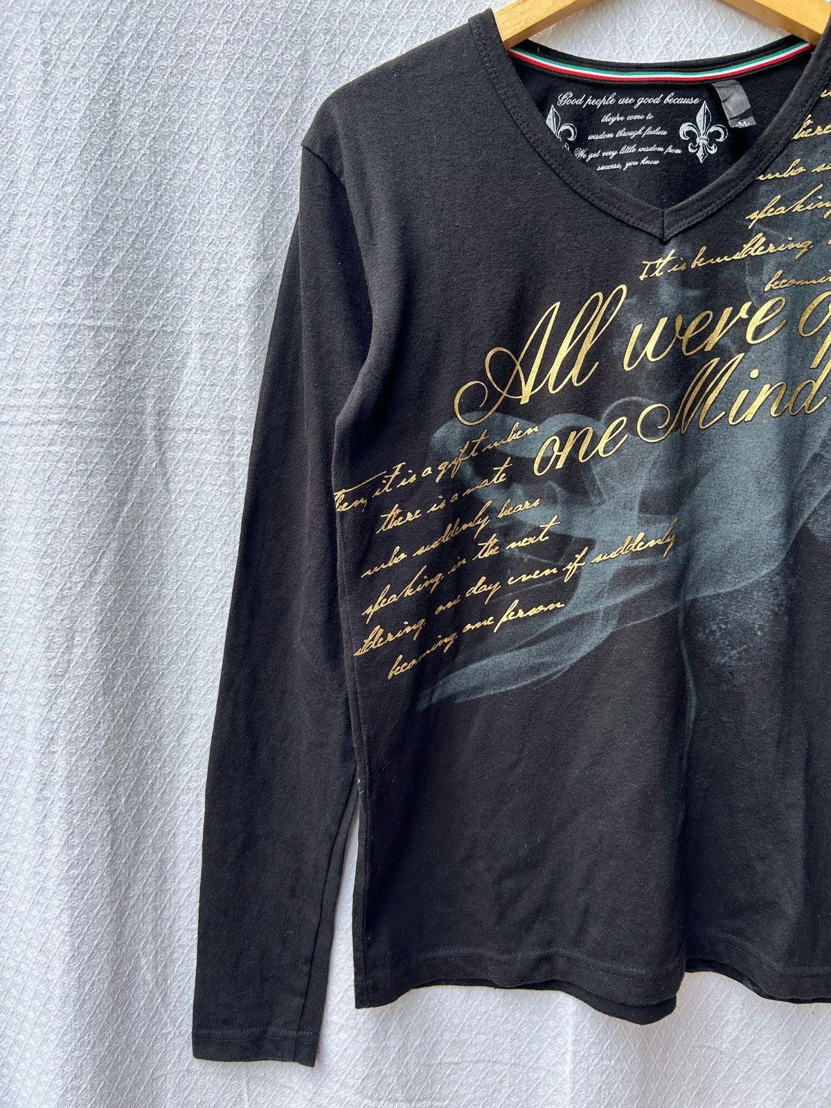Japanese Brand Japanese brand style poem smoke longsleeve Size US M / EU 48-50 / 2 - 5 Thumbnail