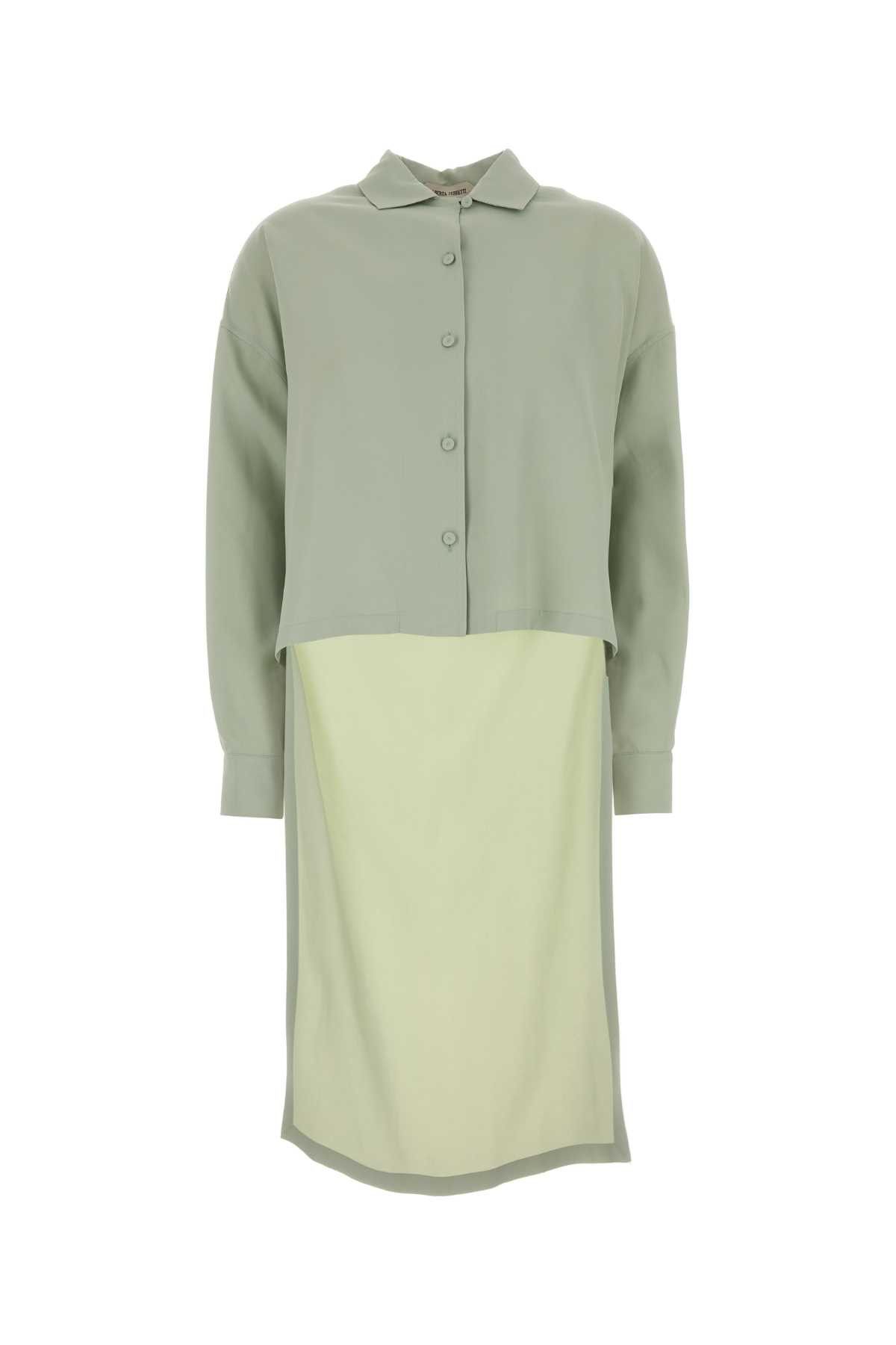 Alberta Ferretti Mint Green Viscose Shirt Size S / US 4 / IT 40 - 1 Thumbnail