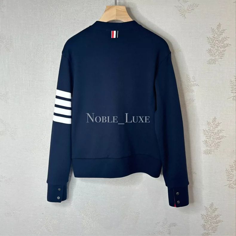 Thom Browne Thom Browne Blue hoodie sweater Size US XS / EU 42 / 0 - 3 Thumbnail