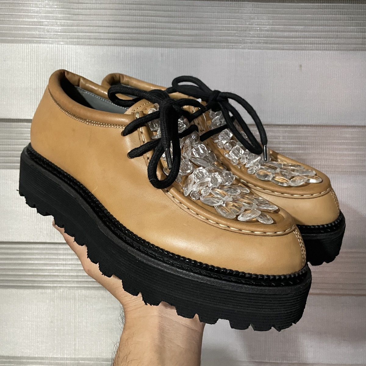MSGM MSGM ITALY LACE UP FLATS Size US 5.5 / IT 35.5 - 1 Thumbnail