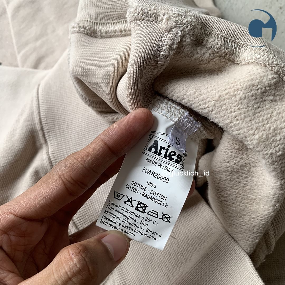 Aries ARIES, Premium Temple Sweatshirt in Sand Size US S / EU 44-46 / 1 - 4 Thumbnail