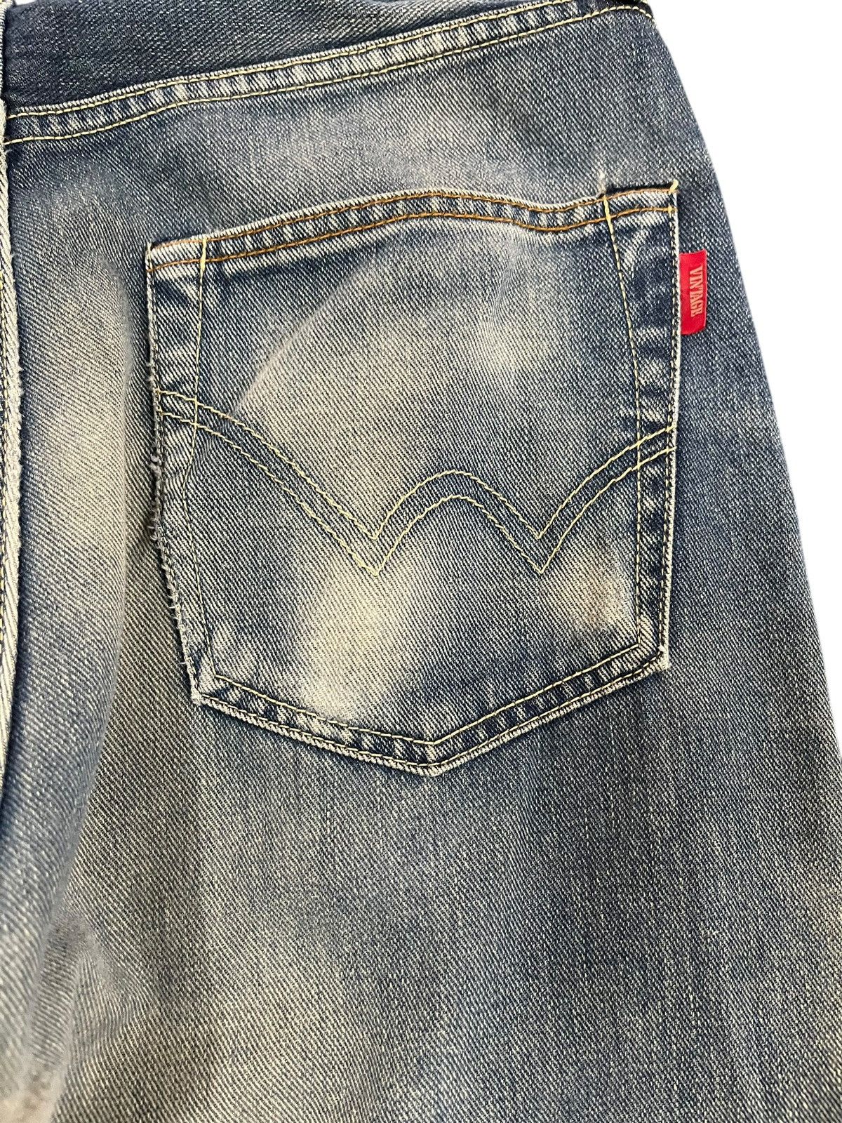 Le Grande Bleu (L.G.B.) Vintage Japanese Brand Mudwash Faded Denim Size US 30 / EU 46 - 7 Thumbnail