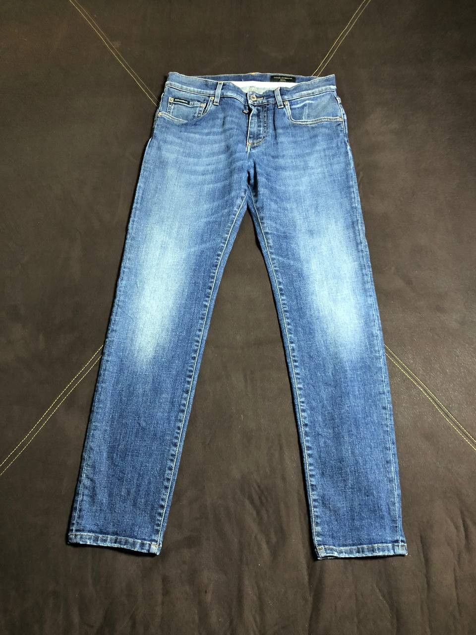 Dolce & Gabbana DOLCE & GABBANA Indigo Distressed Denim Button Fly jeans Size US 30 / EU 46 - 1 Thumbnail