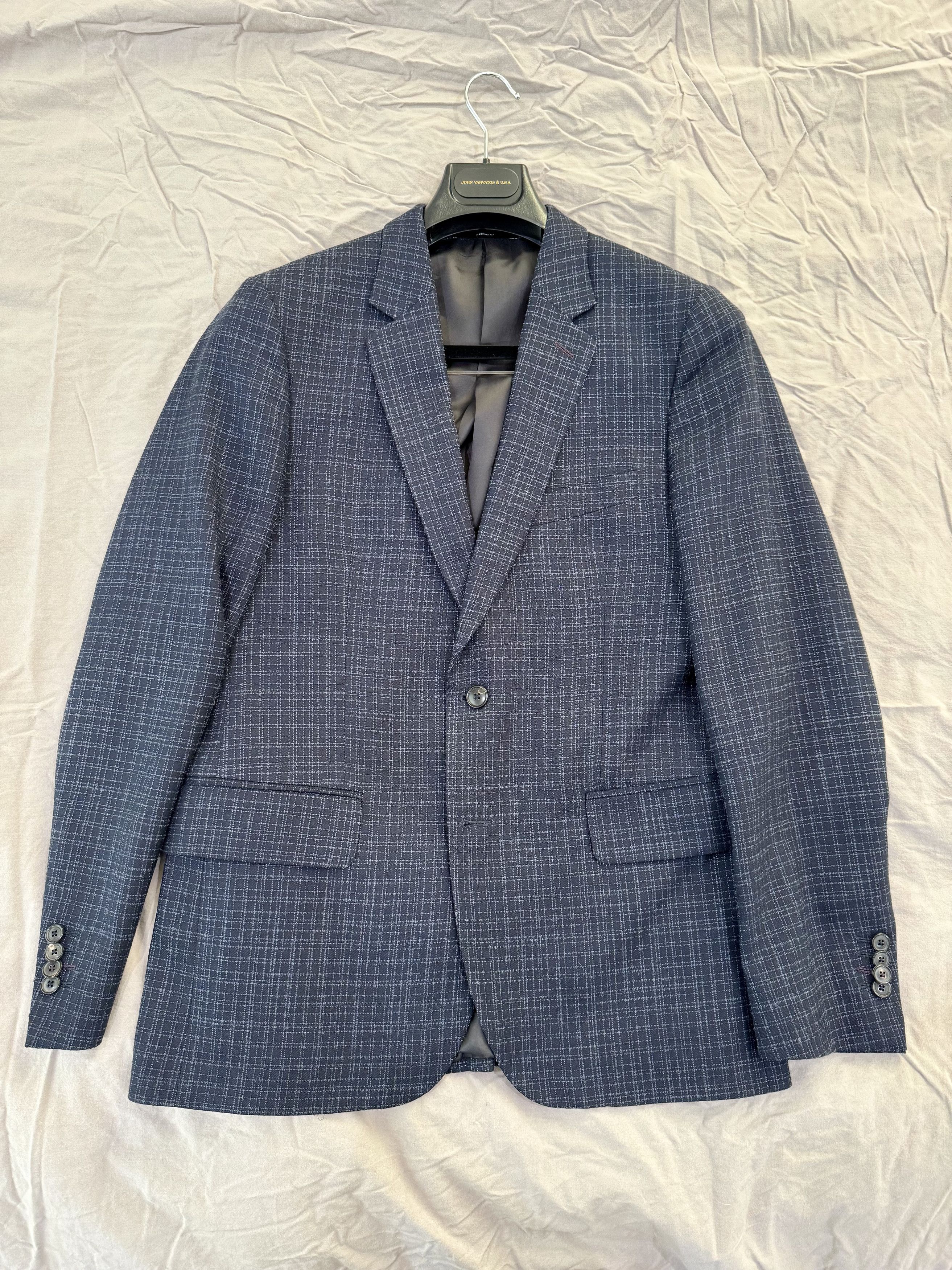Paul Smith Paul Smith Soho Fit Blue Windowpane Sport Coat Size 38R - 5 Thumbnail