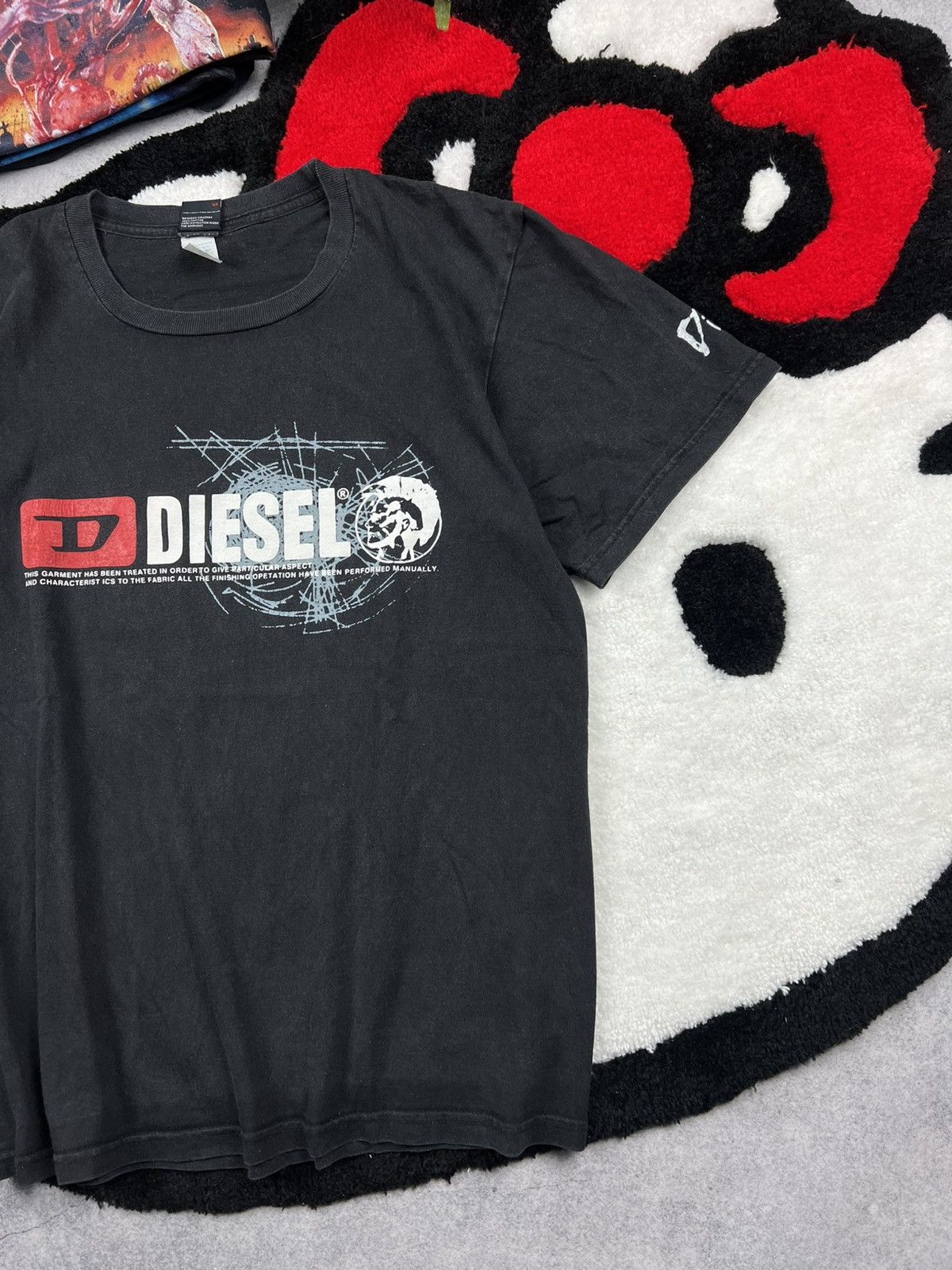 Diesel Y2K Diesel Affliction Style Black Big Logo Tee Shirt Size US L / EU 52-54 / 3 - 3 Thumbnail