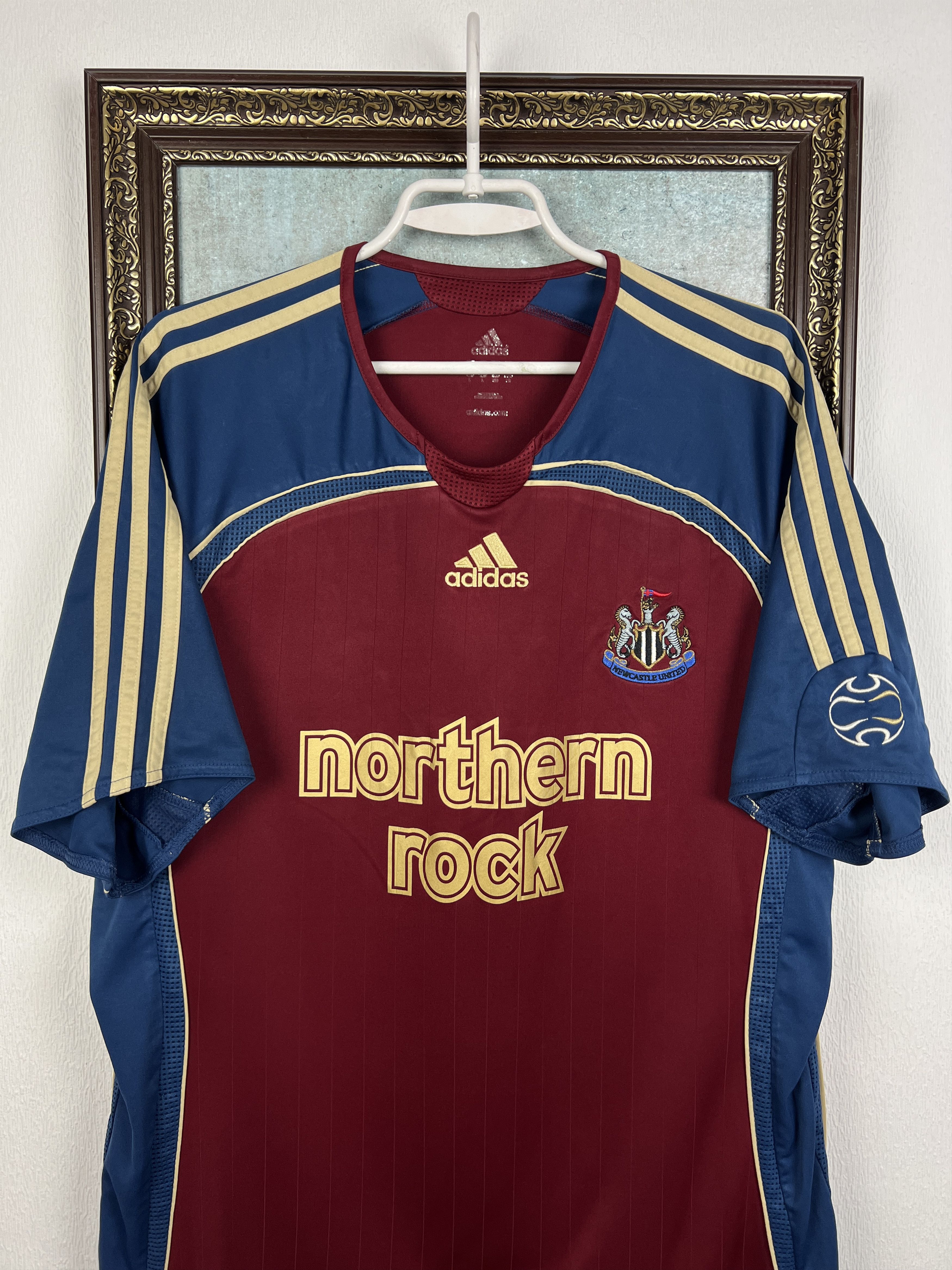 Adidas Newcastle Away football shirt 2006 Soccer Jersey Trikot Rare Size US L / EU 52-54 / 3 - 2 Thumbnail