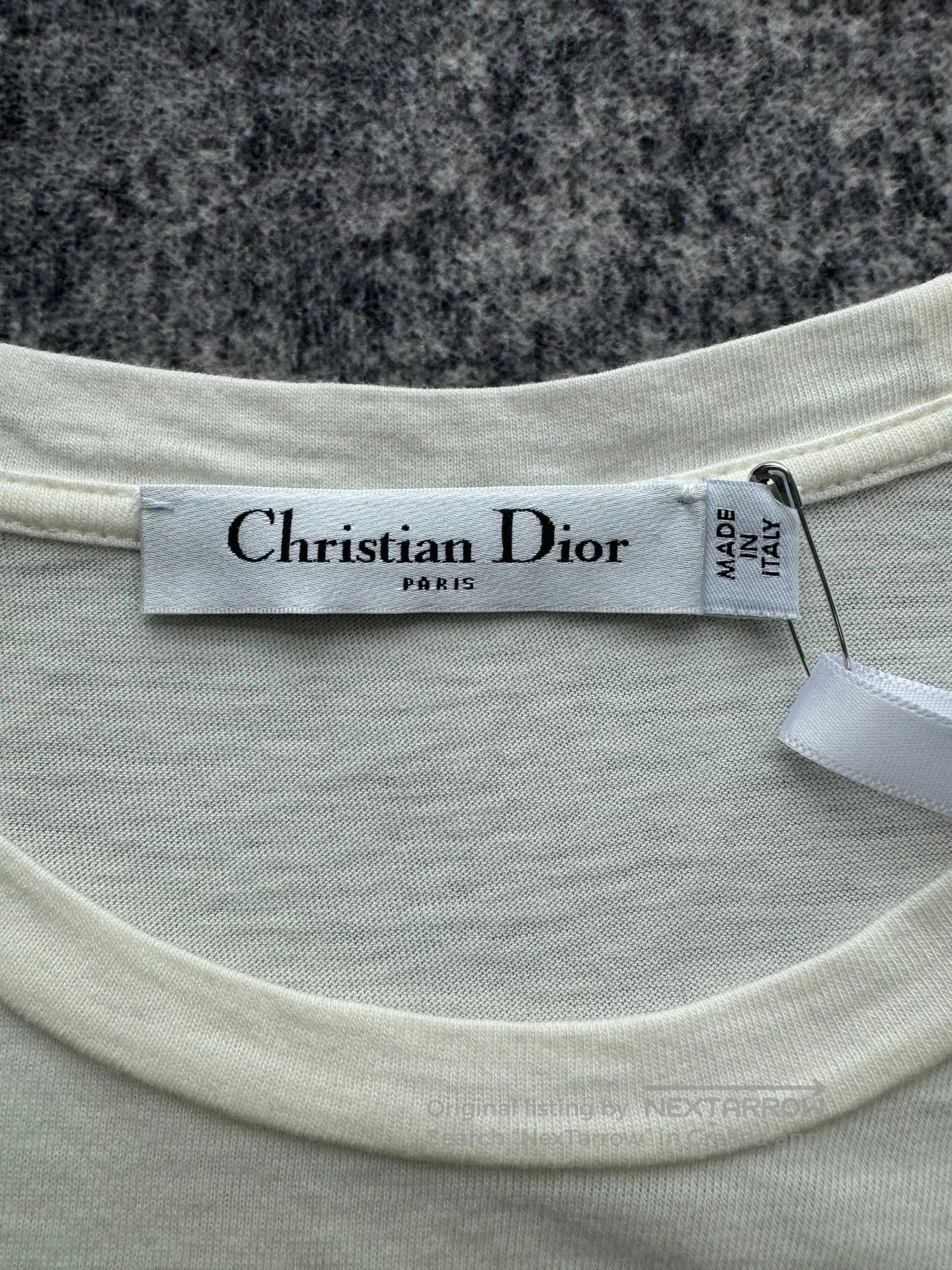 Dior Dior Slogan Logo Short Sleeve T-Shirt| Size XS / US 0-2 / IT 36-38 - 3 Thumbnail