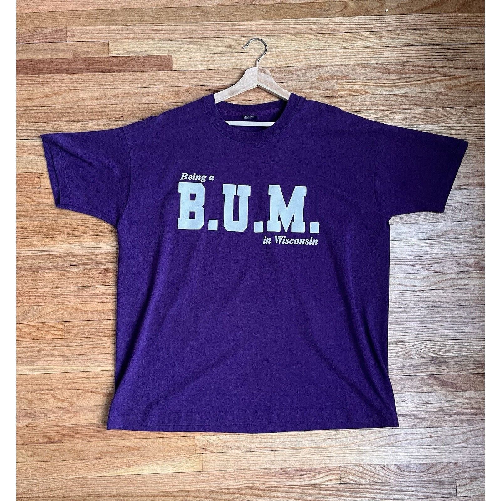 Vintage VINTAGE SCREEN STARS BUM IN WISCONSIN COLLEGE TEE XXL 90S Size US XXL / EU 58 / 5 - 2 Thumbnail