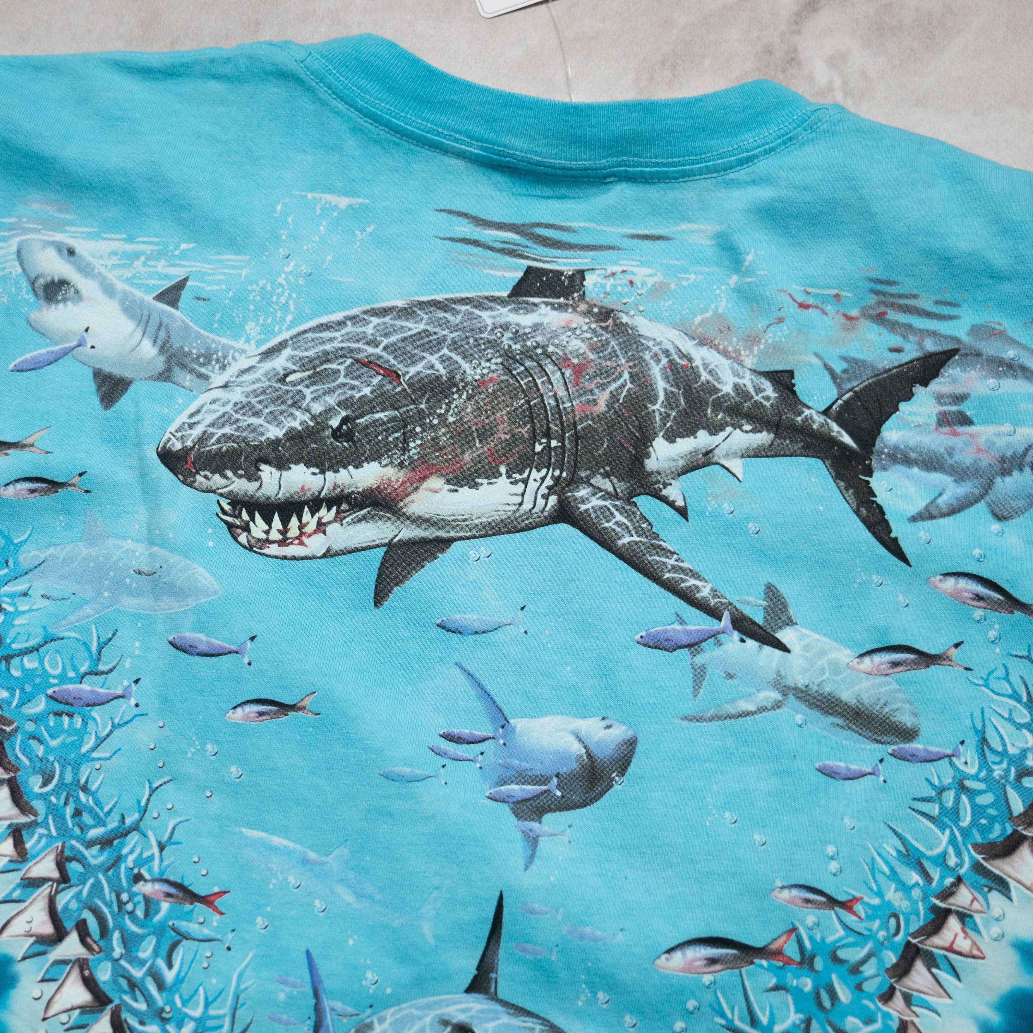 Liquid Blue × Vintage Vintage Liquid Blue Sharks Deadstock NWT T-shirt 2X Size US XXL / EU 58 / 5 - 3 Thumbnail