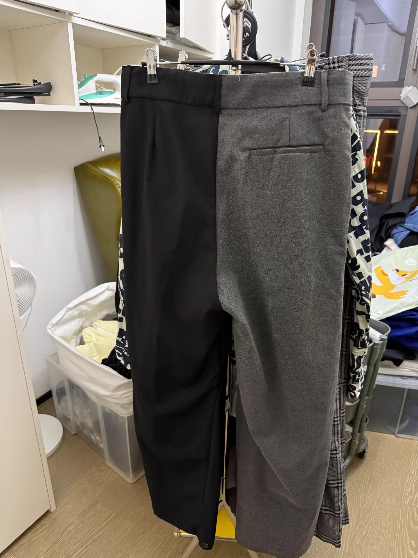 Feng Chen Wang FengChengWang Color-Block Wide-Leg Pants K27 Size US 33 - 2 Thumbnail