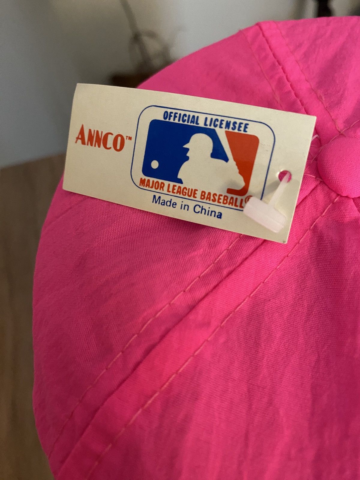 MLB × Vintage Vintage NWT Phillies Hot Pink Nylon Snap Back Hat Cap New Size ONE SIZE - 5 Thumbnail