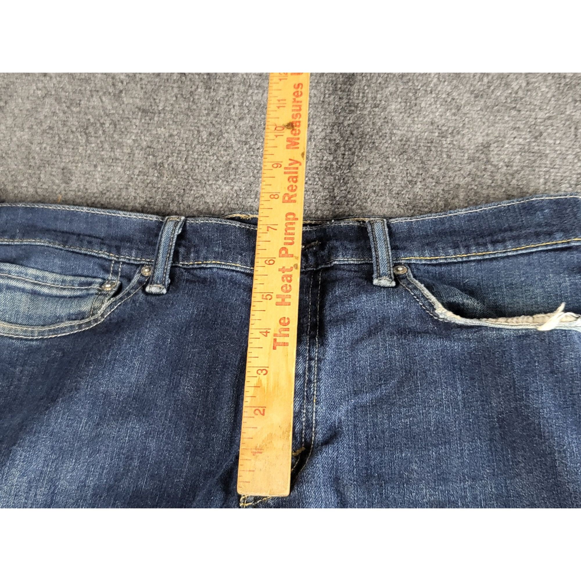 Levi's Levis 513 Jeans Men Sz 34X32 Blank Tab Blue Denim Slim Strai Size US 34 / EU 50 - 6 Thumbnail