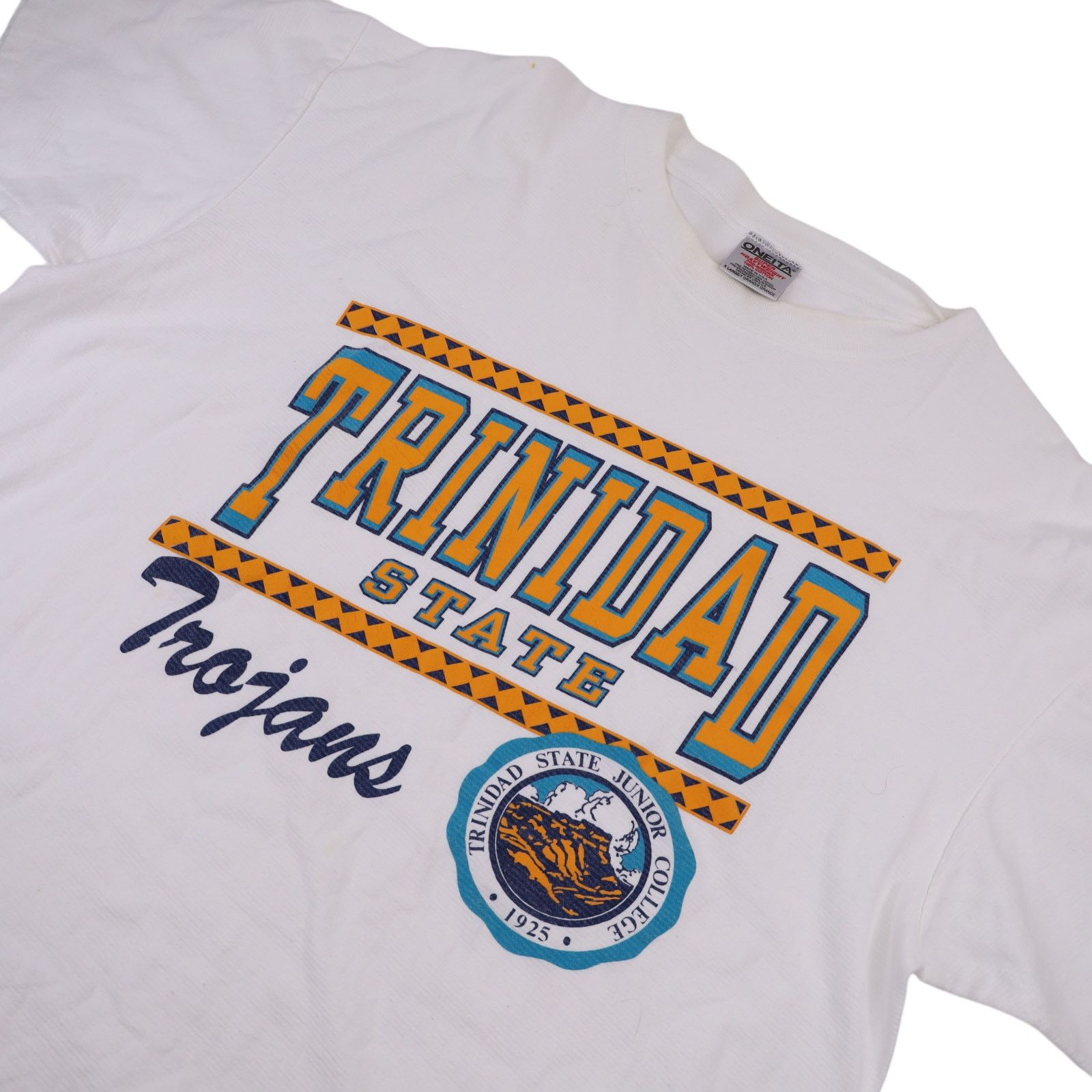 NCAA × Vintage Vintage Trinidad State Trojans Graphic T Shirt Size US XL / EU 56 / 4 - 2 Thumbnail